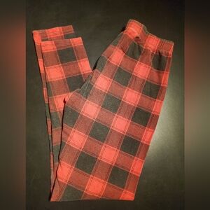 Red & Black Plaid Leggings